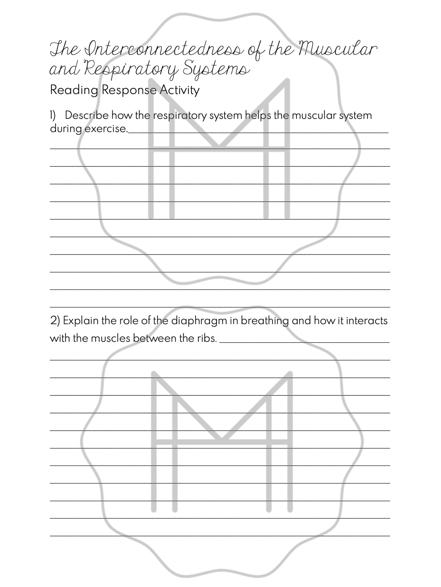 Interconnected Body Systems: Four Different Sets