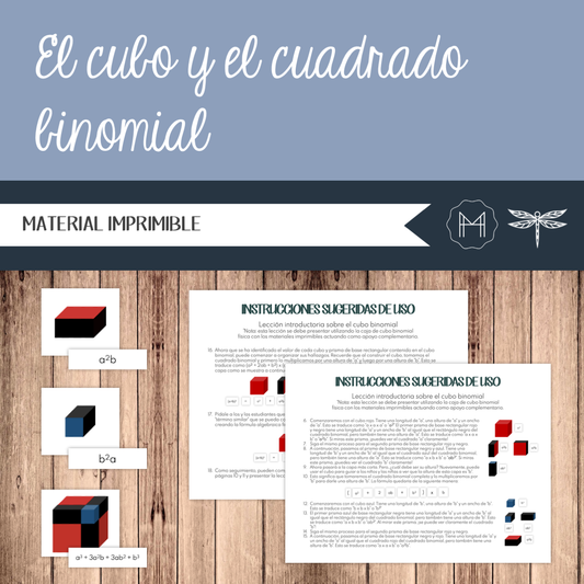 Español - El cubo y el cuadrado binomial