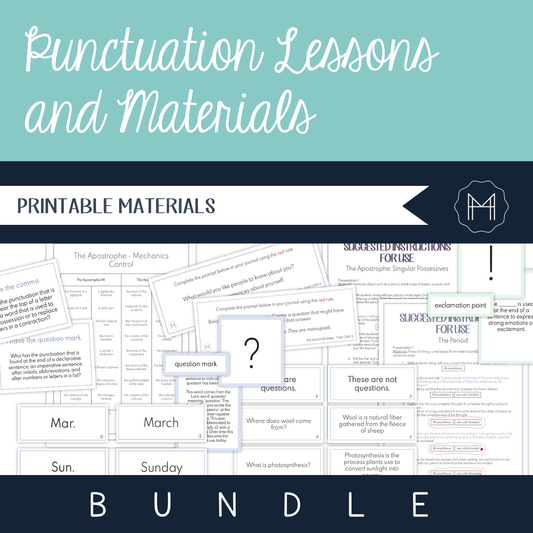 Punctuation Lessons and Materials