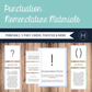 Punctuation 3-Part Cards, Posters, and Game