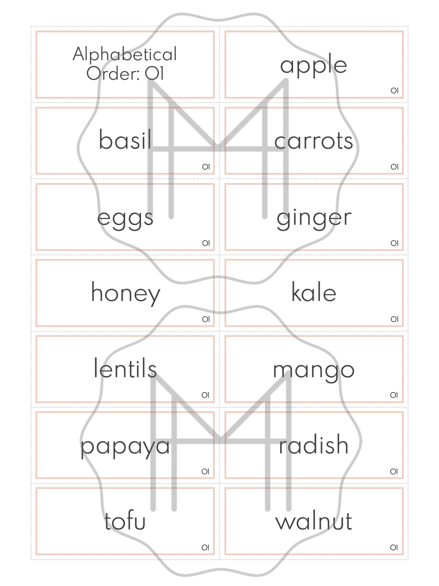Word Study: Alphabetical Order