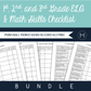 BUNDLE! 1st-3rd Grade Math & ELA Skills Checklist- Montessori Record Keeping