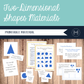 Two-Dimensional Shapes: Montessori 3-Part Cards