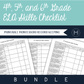 BUNDLE! 4th-6th Grade ELA Skills Checklist- Montessori Record Keeping