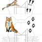 Parejas de huellas de animales - Animales de Norteamérica