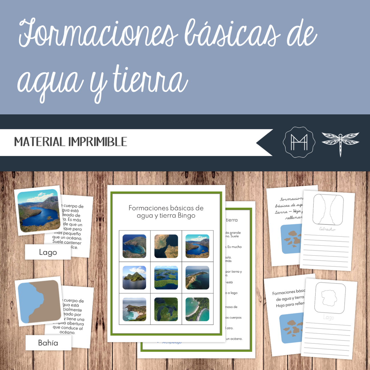 Español - Formaciones básicas de agua y tierra