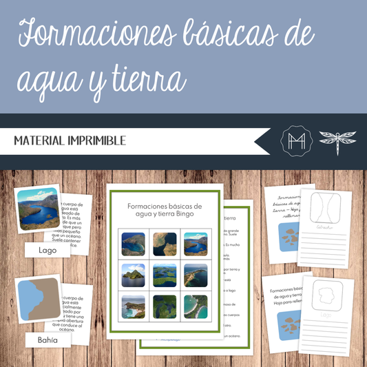 Formaciones básicas de agua y tierra