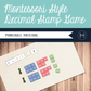 Montessori Style Decimal Stamp Game Printable