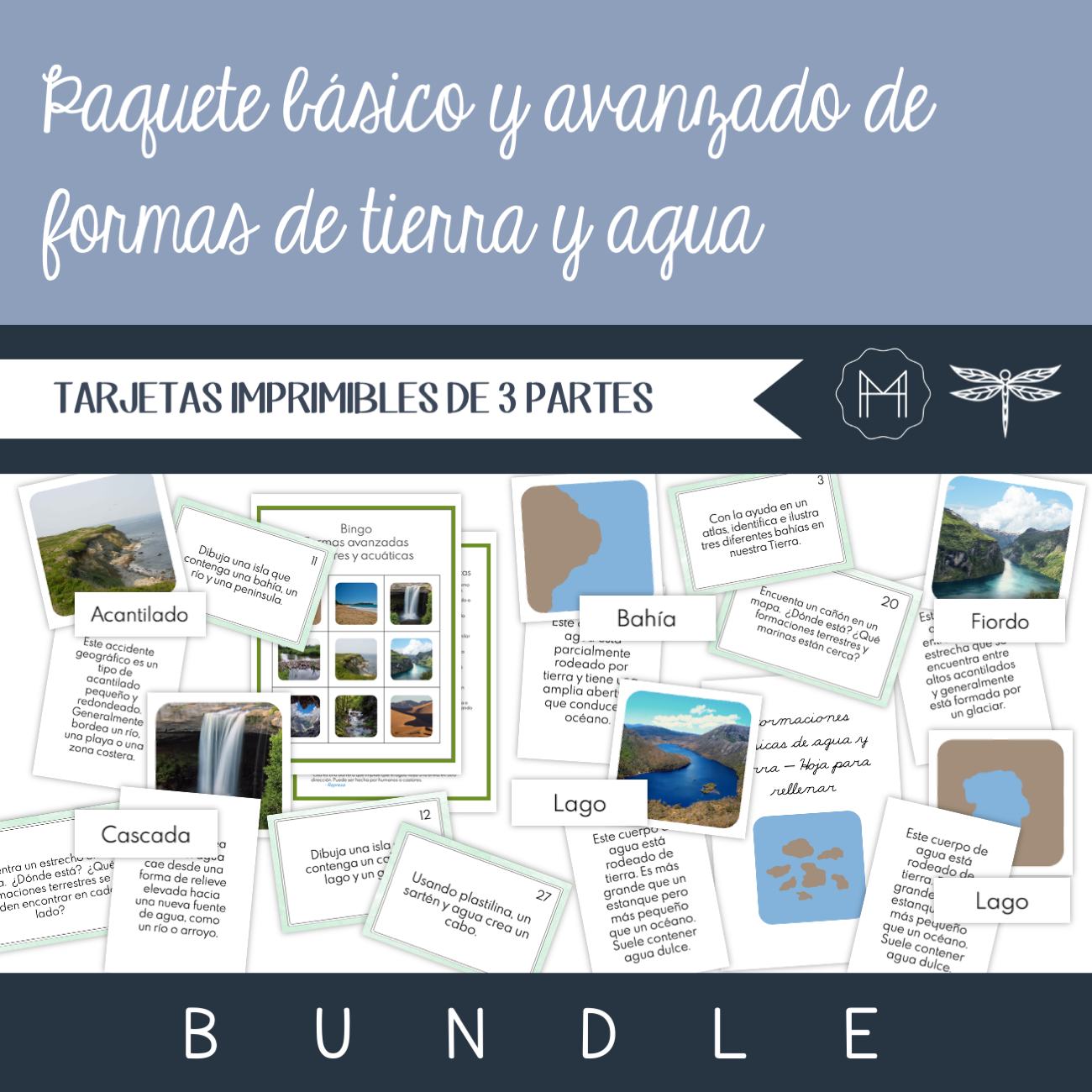 Paquete básico y avanzado de formas de tierra y agua