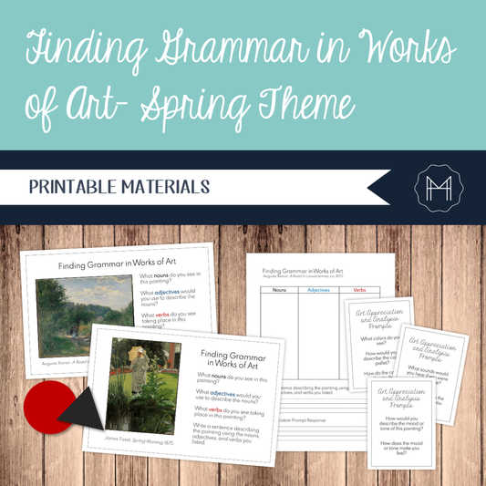 Finding Grammar in Works of Art- Spring Theme