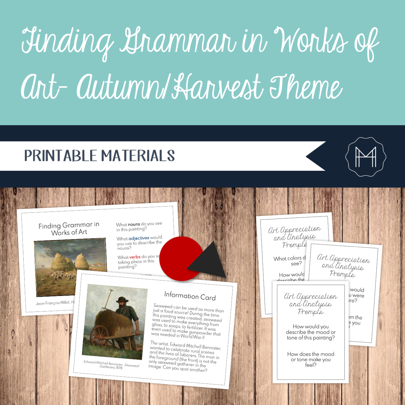 Finding Grammar in Works of Art - Autumn/Harvest Theme