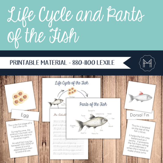 Life Cycle and Parts of the Fish - Ages 8-12