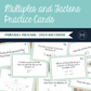 Multiples and Factors Practice Cards