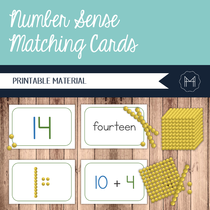 Number Sense Matching Activity