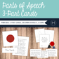 Montessori Parts of Speech 3-Part Cards