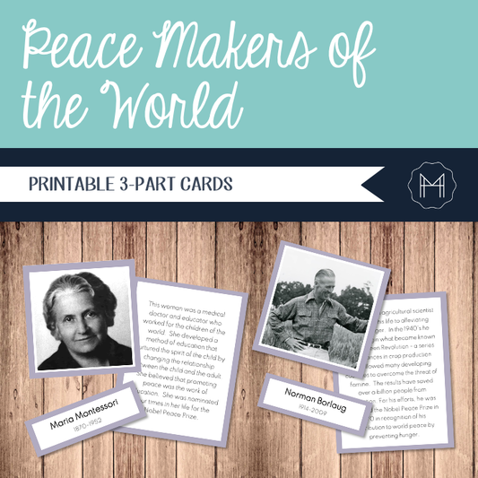 Peace Makers 3-Part Cards