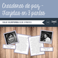 Español - Creadores de paz - Tarjetas en 3 partes