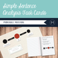 Simple Sentence Analysis Task Cards