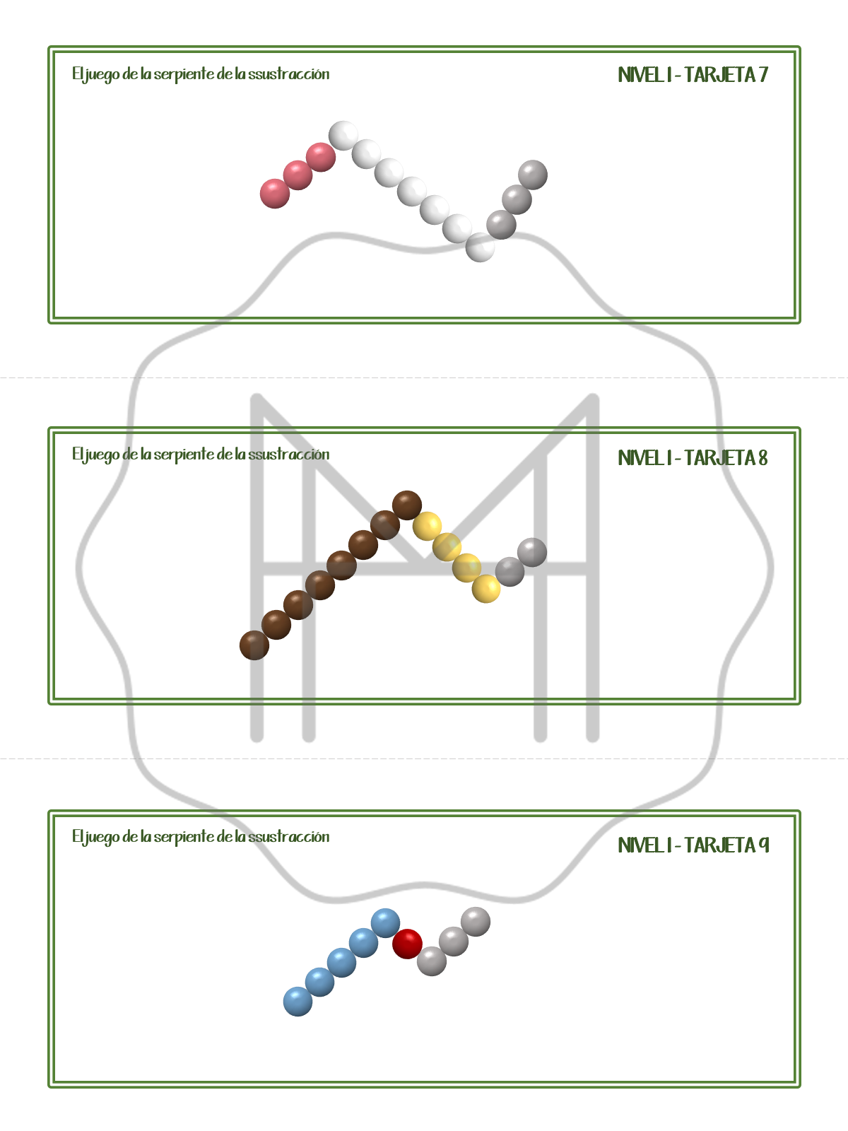 Juego de serpiente para sumas y restas
