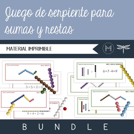 Español - Juego de serpiente para sumas y restas