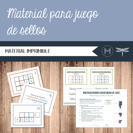 Español - Material para juego de sellos