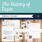 The History of Paper- Timeline, Reading Passages, DIY and more!