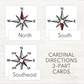 FREEBIE - Cardinal Directions 3-Part Cards