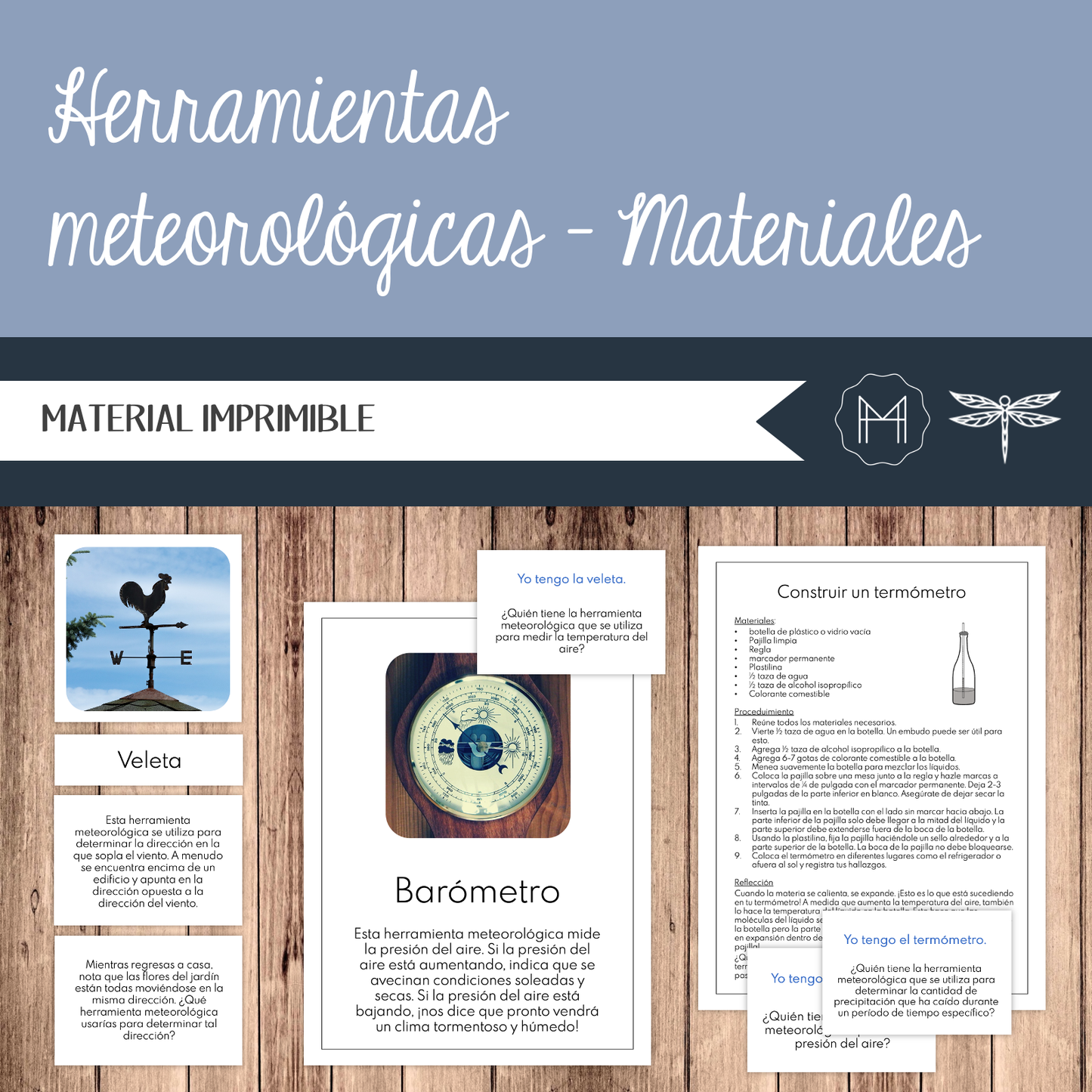 Herramientas meteorológicas - Materiales